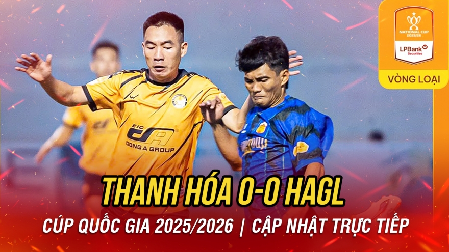 Trực tiếp Thanh Hóa 0-1 HAGL: "Thần đồng" Gia Bảo ghi bàn đẹp mắt